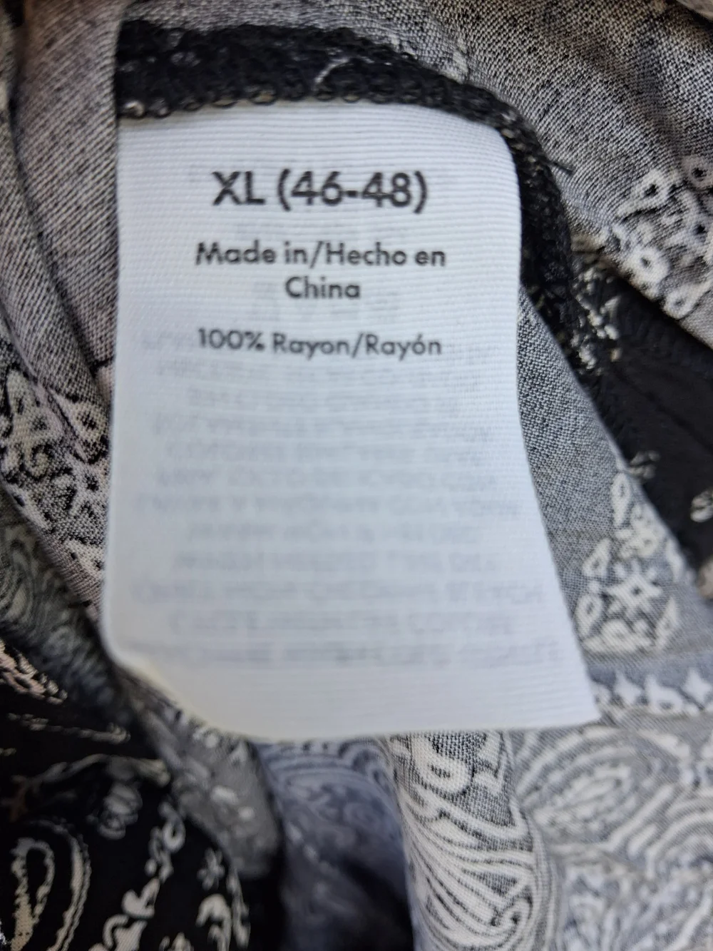 Bandana-Print Button-Down Shirt NWT Men's Size XL